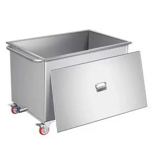 대형 스텐통 사각 식품 숙성 SUS 120kg 50x30x40 염장 운반 박스 20 업소용