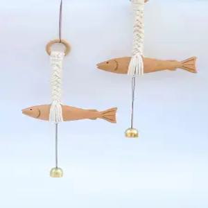 집들이 개업선물 원목 장식 모양 대형 물고기 현관 문 초인종 OPP 가방