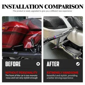 스포츠 바이크 오토바이 할리 투어링 로드 스트리트 일렉트라 글라이드 킹 울트라 2009-2025 리어 레일 브