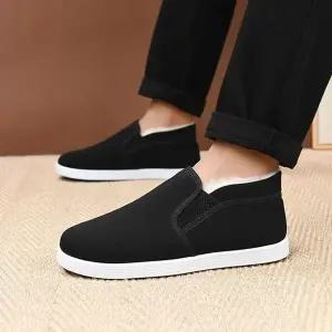 남성 무지 심플 캐주얼 밴딩 스니커즈