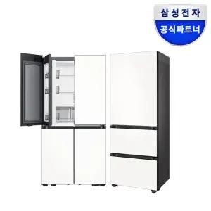 비스포크 키친핏 냉장고 김치냉장고 세트 RM70F63M2Z+RQ33DB74C1AP 에센셜 화이트