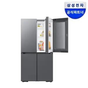 삼성 비스포크 AI 냉장고 4도어 1등급 푸드쇼케이스 RM70F90M1DD 에센셜다크메탈