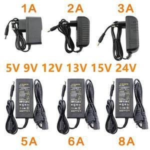 12V DC 범용 전원 공급 장치 5V 6V 9V 10V 24V 1A 2A 3A 5A 6A 8A 변압기 AC 220V ~ 어댑터 LED 드라이버