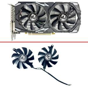 SOYO Radeon 그래픽 카드 팬용 냉각 선풍기 RX580 GPU 8G 85mm 4 핀 2PCs