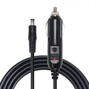 자동차 충전기 연장 케이블 소켓 코드용 DC 5.5mm * 2.1mm 수 커넥터가있는 휴대용 12V 담배 라이터 플러그