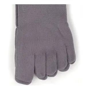 남자 장목 뒷꿈치있는 발가락 양말 기본 삭스 회색