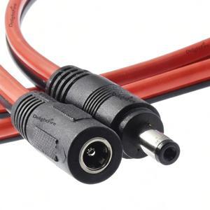 레드 블랙 DC 연장 케이블 5.5mm 2.1mm 전원 어댑터 12V 코드 LED 스트립 라이트 CCTV 카메라 라우터 프린