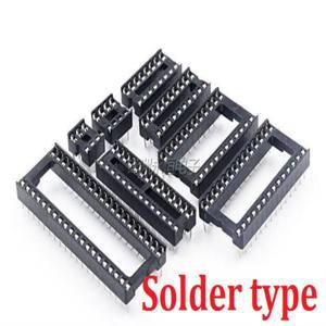 10PCS IC 소켓 8핀 DIP 14핀 16핀 20핀 24핀 32핀 40핀 어댑터 솔더 타입/라운드 2.54mm