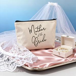 신부 어머니 메이크업 가방 캔버스 화장품 결혼식 선물 위한 답례품
