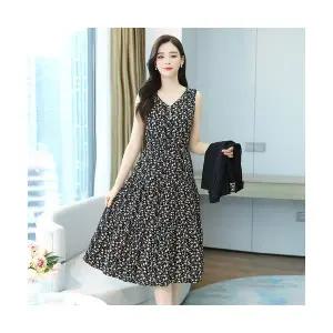 하객 플라워 정장 춘추 느낌 우아하고 여신 세트 원피스 여사친 미니 가을 투피스 ST3