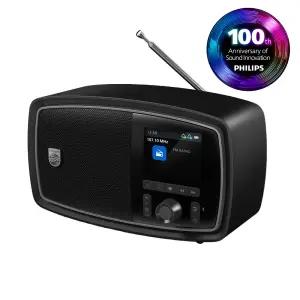 100주년 필립스 TAV2000 The Janet 휴대용 레트로 라디오 블루투스 스피커