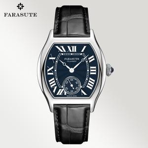 파라수테 36mm 레트로 복고풍 엔틱 항저우 맞춤형 수동 기계식 무브먼트 손목시계 사파이어 5Bar 방수 시계