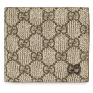 [명품] 26SS GG 슈프림 투톤 반지갑 베이지브라운 768243 FACQC 9773