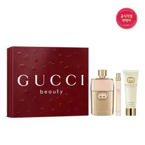 [구찌 뷰티](타임스퀘어점패션관)구찌 길티 뿌르 팜므 기획세트 (EDP90ml + PS15ml + BL50ml)