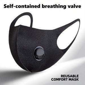 호흡 밸브가 있는 성인용 마스크 가볍고 이 좋음 순색 단순하고 휴대 가능 야외 활동