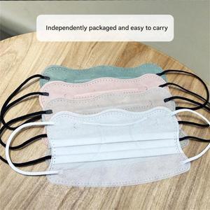 50pcs 눈 보호 v 자형 얼굴 뷰티 마스크 나비 웨이브 모양 일회용 Morandi 독립 포장