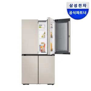 삼성 비스포크 AI 냉장고 4도어 1등급 푸드쇼케이스 RM70F90M1GD 에센셜베이지