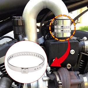 25-120mm 범용 조절식 CV 조인트 부트 클램프 스테인리스 스틸 파이프 호스 키트 자동차 액슬 드라이브 샤