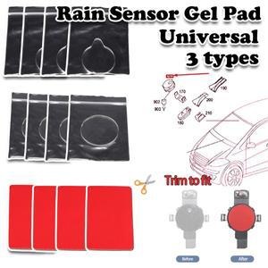 범용 자동차 레인 센서 젤 패드 접착 필름 실리콘 쿠션 앞 유리 칩 수리 키트 테이프 액세서리 4X