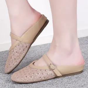 [하프클럽/더힐]더힐슈즈 메쉬 비즈 여성여자 구두 정장화 단화 로퍼 플랫