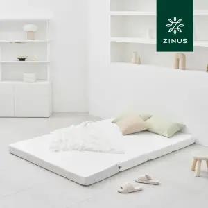 [롯데백화점]지누스 NEW 그린티 4단 메모리폼 토퍼 (10cm/퀸)