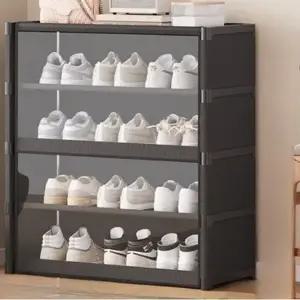 정리 선반 와이드 도어형 현관앞 5단 신발 신발장