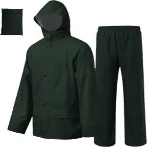 남성용 리존 레인 수트 재킷/트루저 야외 농장 낚시 오토바이용 방수 경량 기어