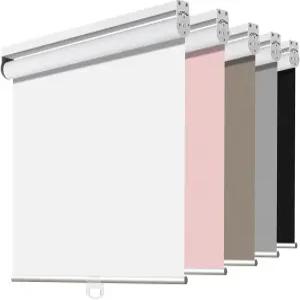 조이데코 무선 롤러 쉐이드로 윈도우 룸 다크닝을 위한 블랙아웃 블라인드 스프링 시스템 자외선 차단 창문