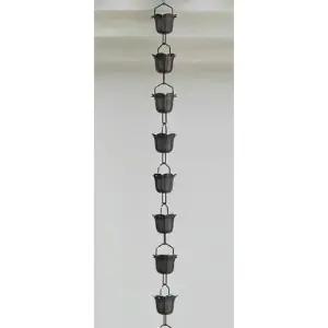 가드닝 레인체인 빗물받이 처마 지붕 캐처 레인 데코