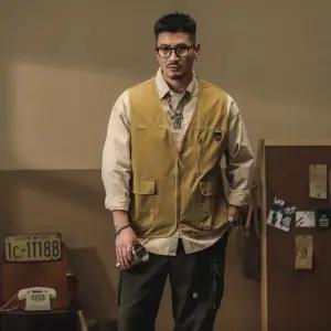 남사친 가을 캐주얼 집업 골프 민소매 야상점퍼 숏 조끼 코트 BE3