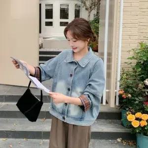 여사친 청 코트 쇼트 봄가을 자켓 고급 ST1