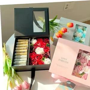 비누꽃 플라워 카네이션 용돈박스 3컬러 어버이날 부