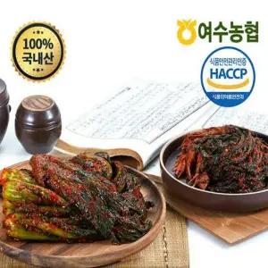 여수농협 돌산갓김치 2kg +2kg + 2kg +고들빼기 1kg
