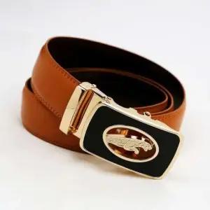 [패션] 남성 소가죽 허리띠 자동버클 120cm 캐주얼 핀버클 줄