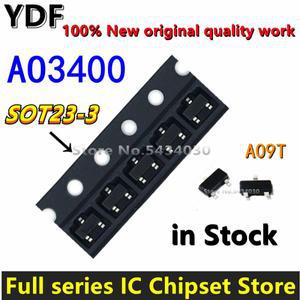 (50pcs) 100%  AO3400 SOT23 A09T SMD