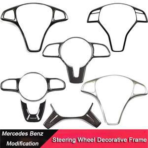 메르세데스 벤츠 호환 A W176 B W246 C E W212 GLK GLA CLA CLS 스티어링 휠 프레임 센터 커버 패널