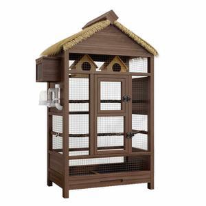 천환경 원목 대형 앵무새장 별장 사육장 럭셔리 대형케 날림장 둥지 앵무새 전용 새집 새장