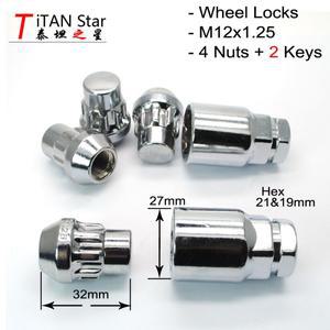 M12x1.25 1/2 -20 휠 잠금 장치 매트 카펫 러그 너트 닛산 스바루 포드 뷰익 마즈다 하벨 지프 용 도난 방