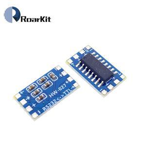 Arduino용 미니 소형 MAX3232 RS232 to TTL 직렬 포트 리레벨 컨버터 브러시 모듈 커넥터 플래시 보드 1개