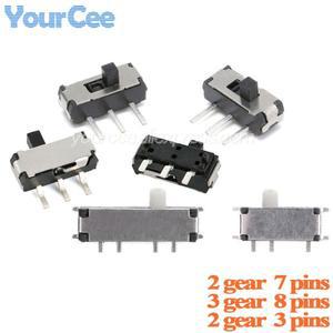100pcs/10pcs MSK-12C02/MSK-02 토글 스위치 3/7/8 핀 On/Off 1P2T SPDT SMD 슬라이드 MSK-22D14 미니 소형