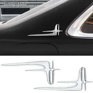 메르세데스 벤츠 호환 W212 W205 AMG W177 W247 X253 A C E R M 클래스용 좌우측 펜더 배지 스티커 2개