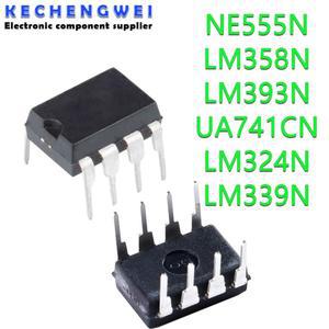 UA741 LM324 LM393 NE555 LM358 DIP 앰프 회로  IC 20개