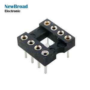 20pcs DIP-8 둥근 구멍 8 핀 2.54MM IC 소켓 어댑터 솔더  커넥터