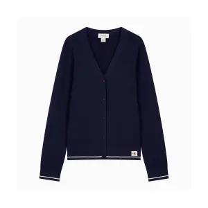 CALVIN KLEIN JEANS 여성 우븐라벨 케이블 가디건 47F322G 9EI 47F322G9EI 135472