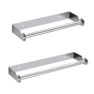 스텐 핸드타올 걸이 거치대 선반 수납 키친타월 소형 건조대 랩 행주 수건