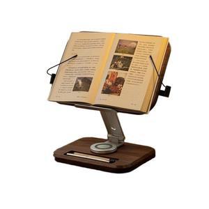 우드 원목 대 접이식 투명 책받침대 ERD22 고정 소형 라이트 조절 수입 책거치대