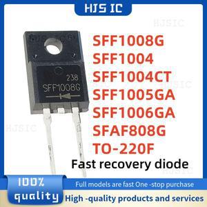 10개/몫  100%SFF1008G TO-220F  복구 다이오드 전자 제품