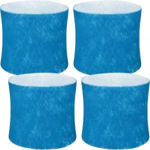 캐노피 위킹 필터 교체용 2.0 침대 옆 및 묘목 목재 펄프 종이 4팩 파란색