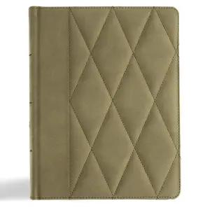 CSB 성경 필기 대형 인쇄판 세이지 수데소프트 레더터치 오버 보드 블랙 레터 넓은 여백 저널링 공간 단일