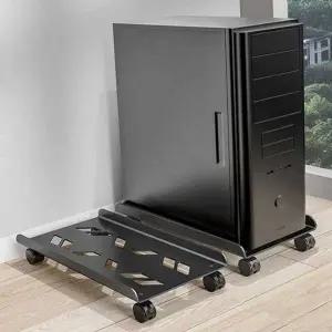 [골드스마일]이동식 스틸 받침대 데스크탑 타워형 컴퓨터 본체 바퀴형